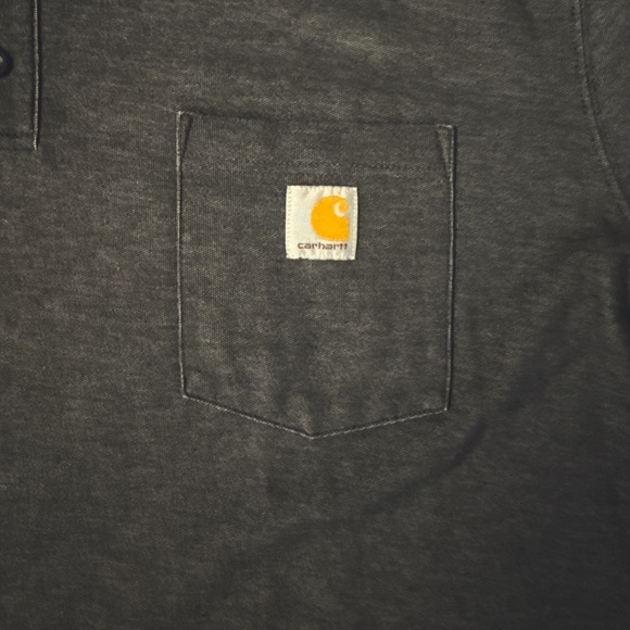 Carhartt Charcoal Polo Shirt for Men 3X TALL - Picture 5 of 7